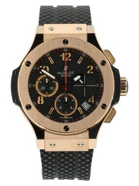 Hublot Big Bang Black Dial 18k Rose Gold 41mm Automatic Mens Watch